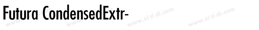Futura CondensedExtr字体转换